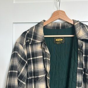 Vintage Free People flannel zip up jacket